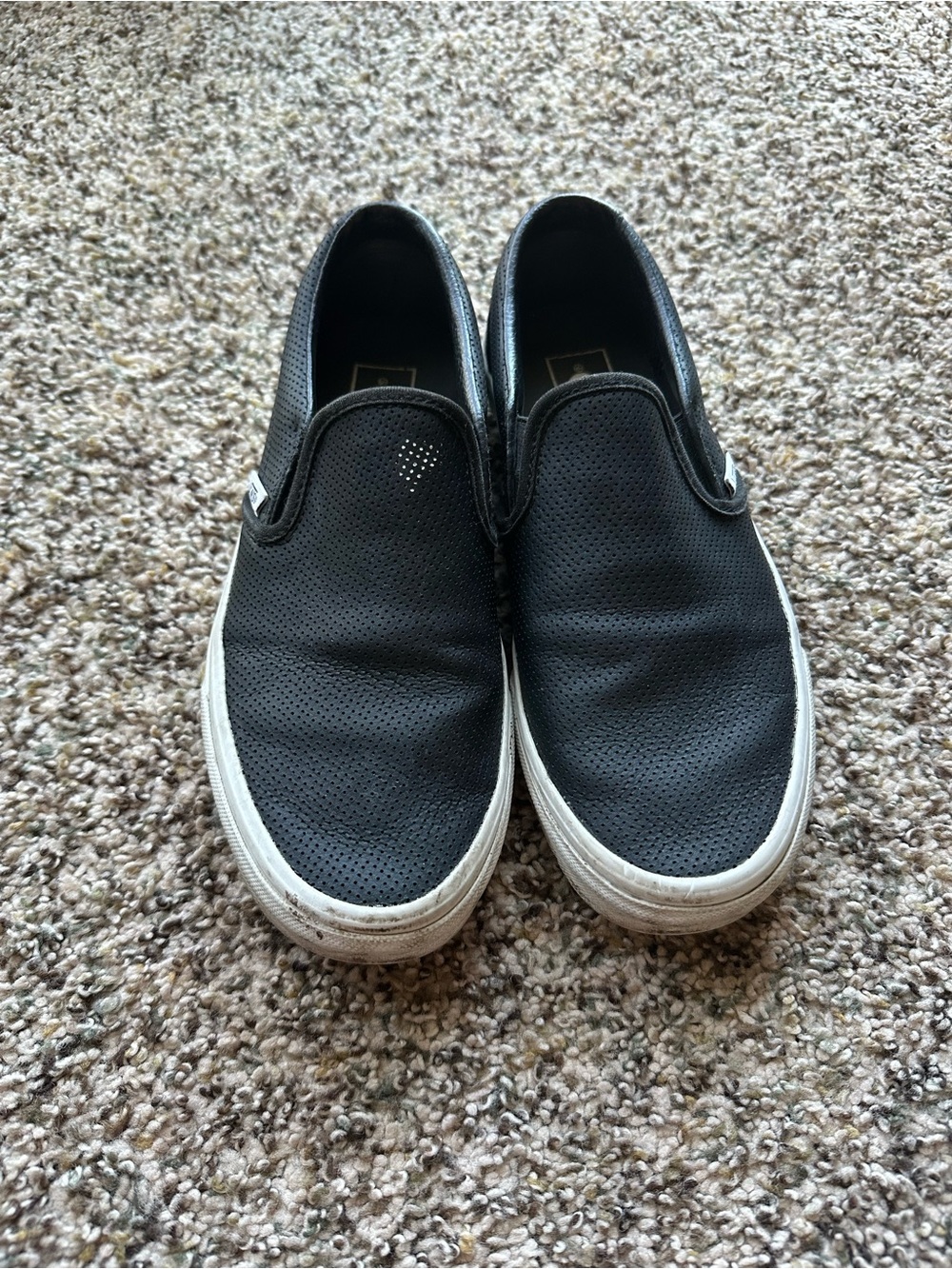 Vans Perf Leather Slip Ons size 8